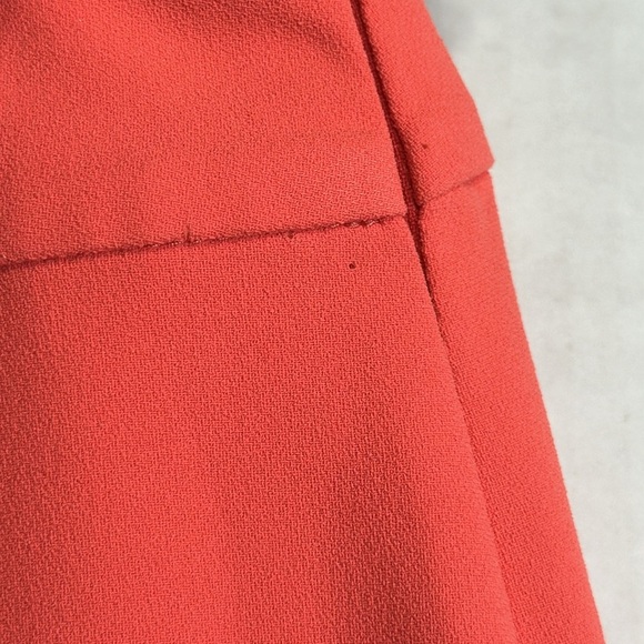 Trina Turk Esplande Split Front Wide Leg Cropped Pants Womens Size 12 Coral - Picture 9 of 13